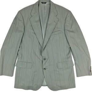 Vintage Polo University Club Gray Wool Blazer 46L